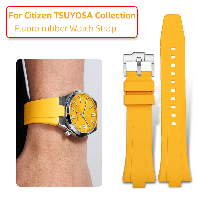 Citizen Watch Tsuyosa - Dây đồng hồ cao su FKM