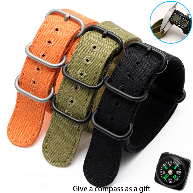 Dày Vải Dây 20 22 24 26Mm Thun - đánh giá và giá Nato Strap Nylon