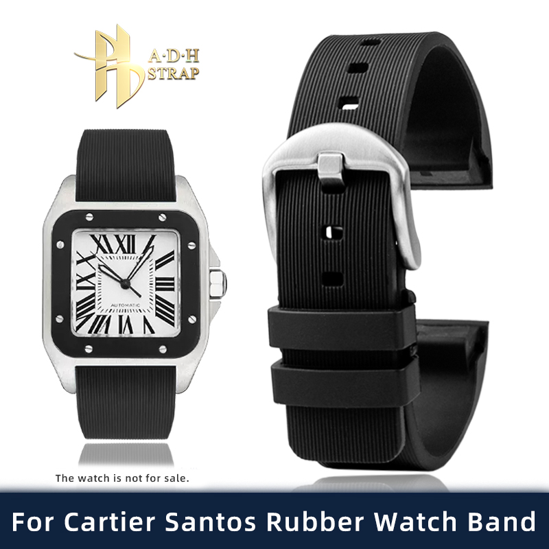 Special Interface Rubber Strap - đánh giá và giá Cartier Watch Santos