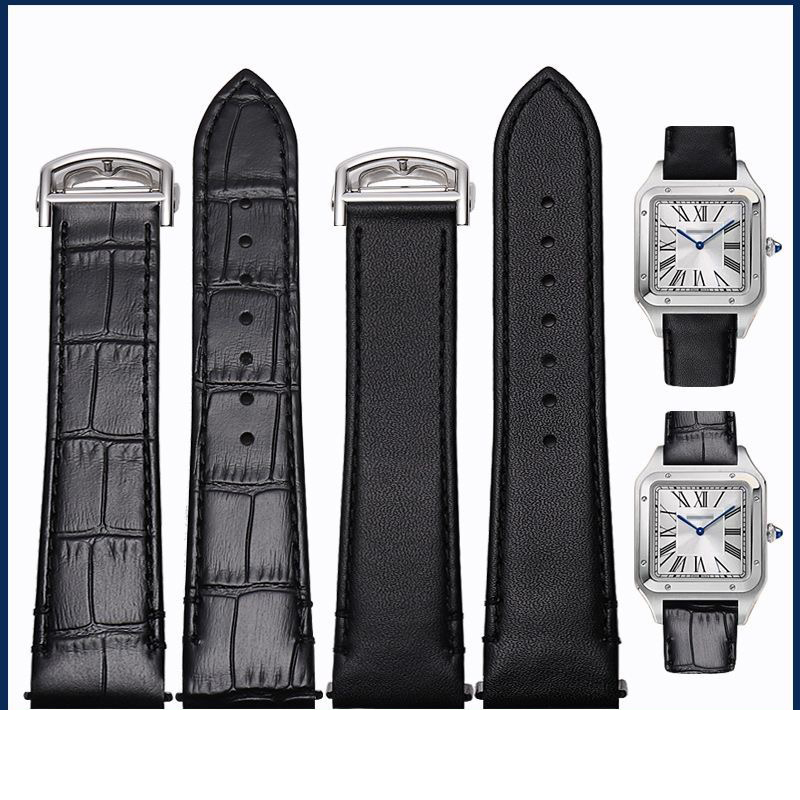 21MM LEATHER WATCH STRAP BAND  - đánh giá và giá Cartier Watch Santos
