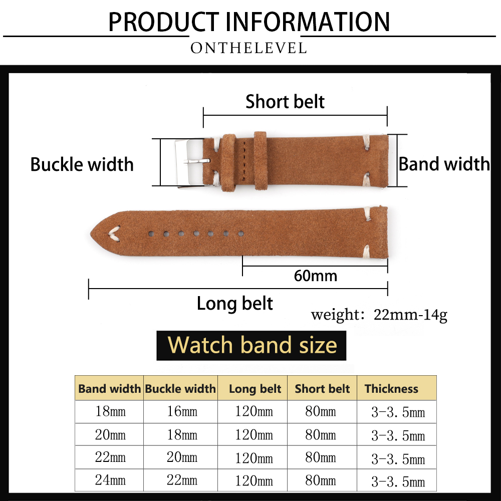 Dây đeo đồng hồ da lộn cao cấp - đánh giá và giá Suede Strap Watch