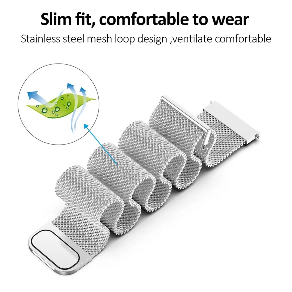 for SmartWatch watchband 20mm  - đánh giá và giá Milanese Loop Magnetic